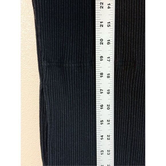 Free People Beach Black Cotton Short Sleeve Midi V-Neck Dress Women’s Small - Picture 11 of 13